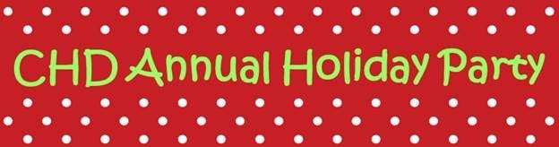 Holiday party banner