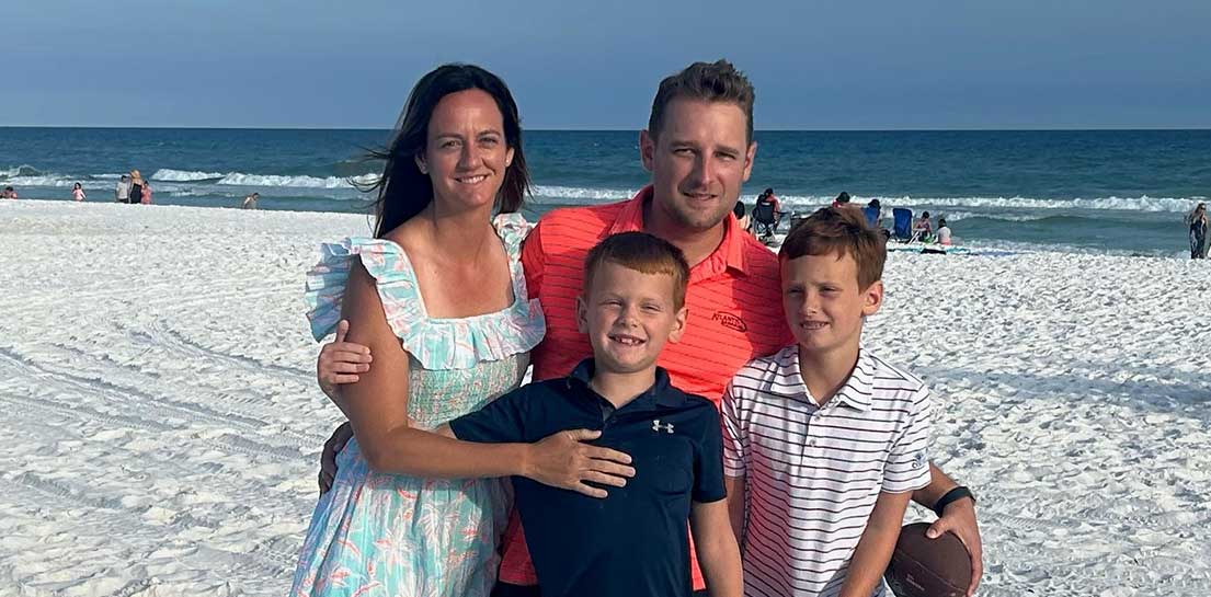 Lauren Findley and family