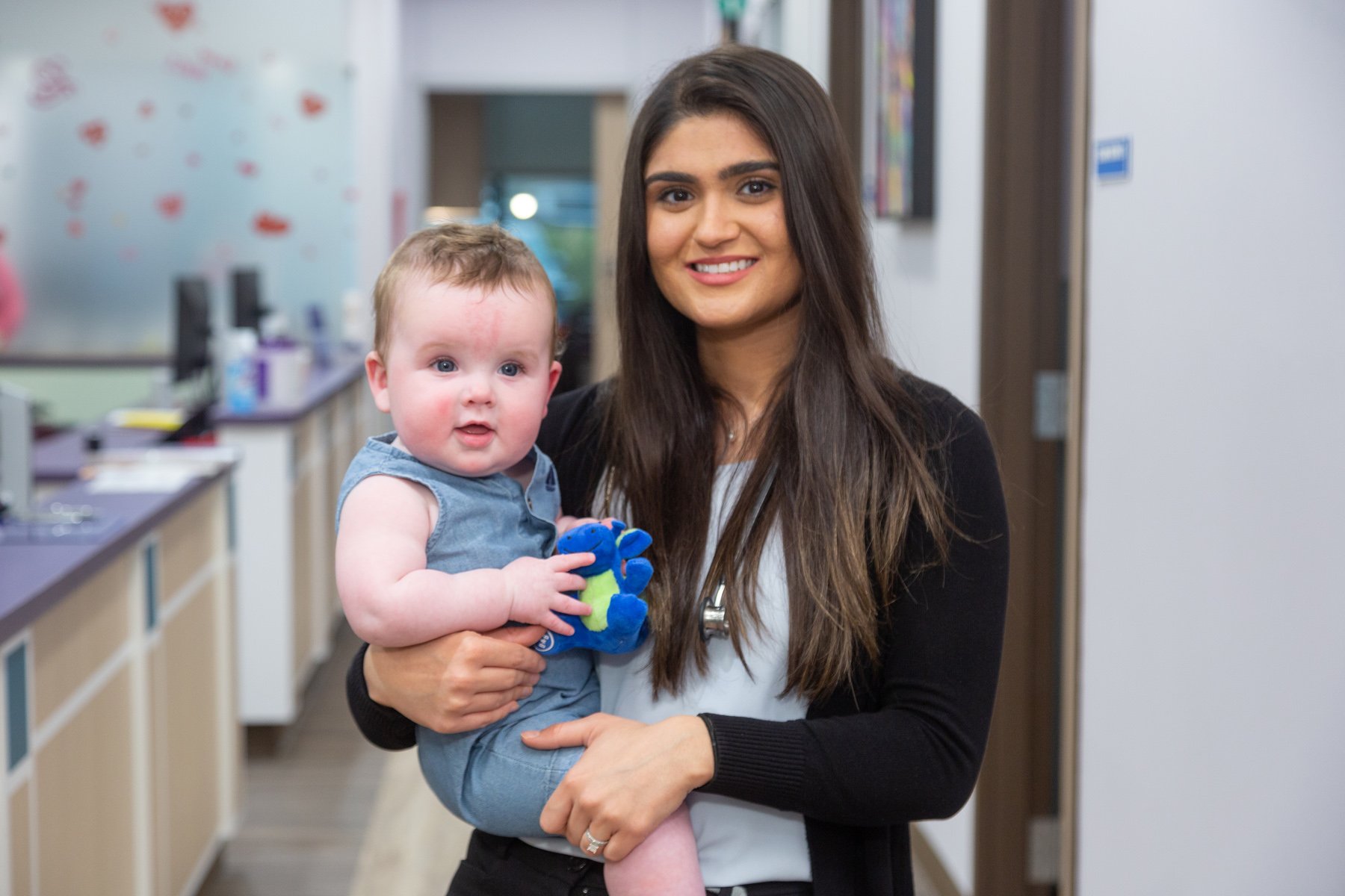 Dr. Mariam Nasir with baby boy