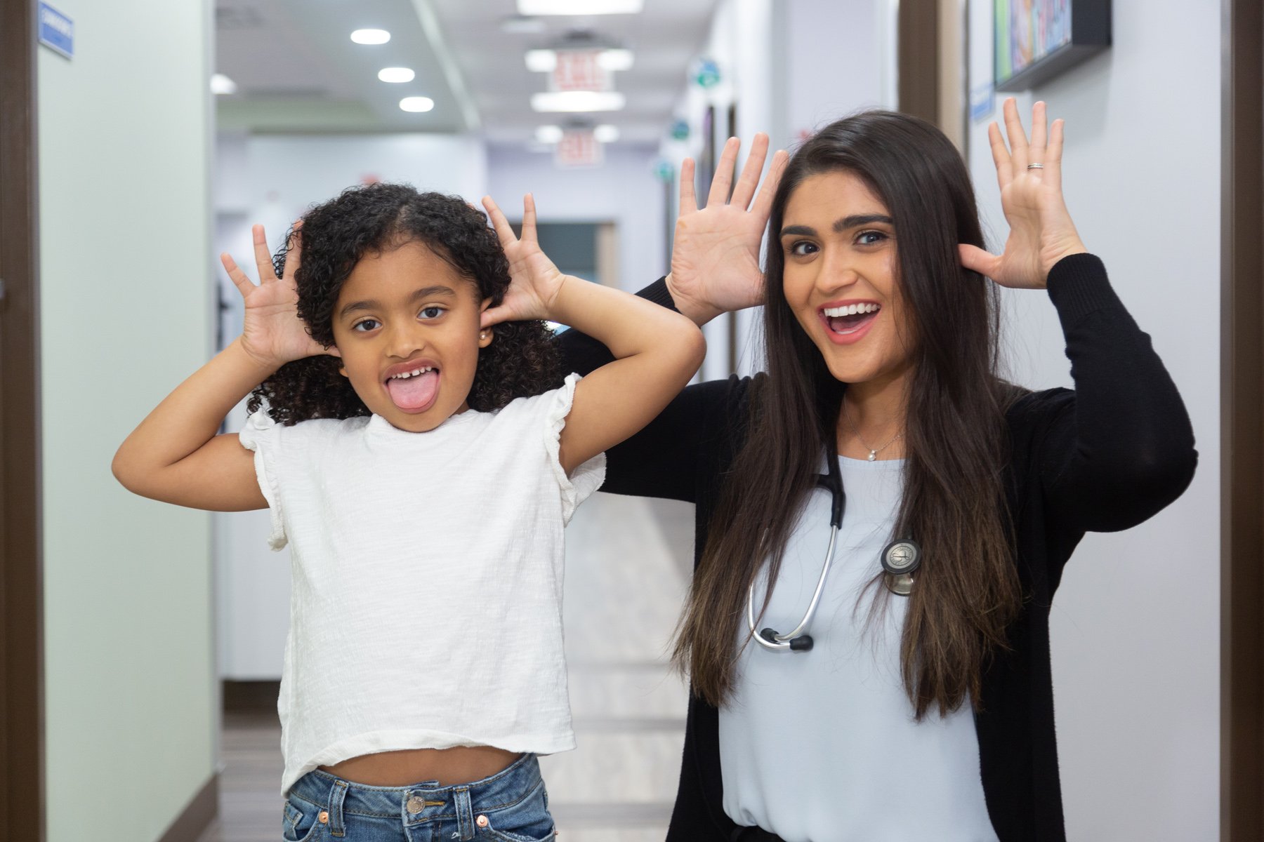 Dr. Nasir being silly with girl