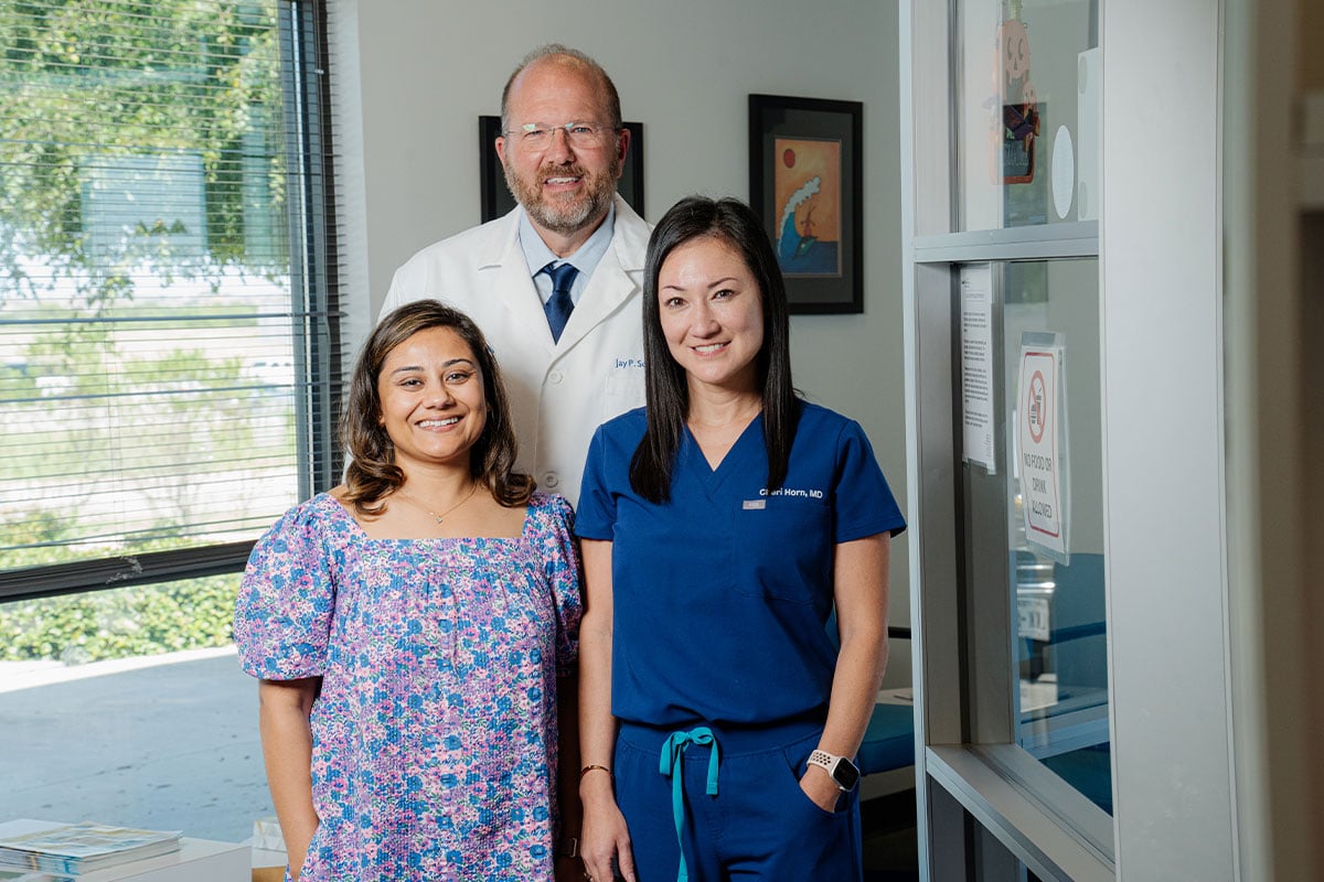 Pediatric physicians at a primary care office in Plano, Texas