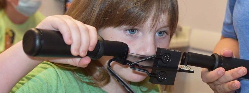 Child using nasometer