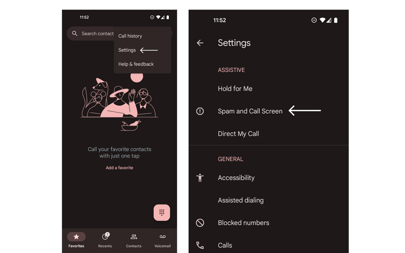 spam control settings for android step 2