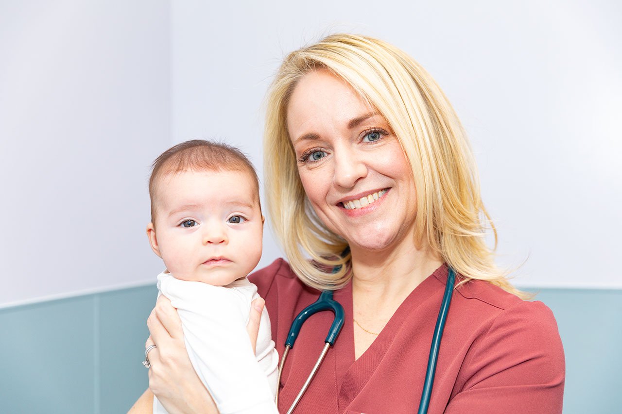 Dr. Erin Bridgewater with patient
