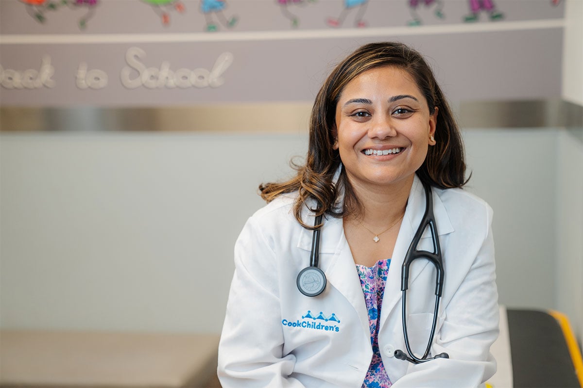 A pediatric physician at a primary care office in Plano, Texas